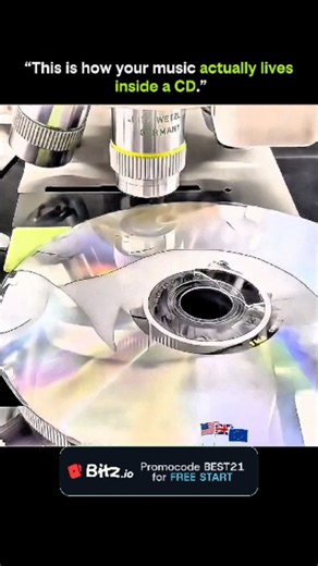 Knowledge Matrix on Instagram: "• A CD doesn’t store sound waves. • It stores data. • The surface is covered with microscopic pits. • Flat areas are called lands. • A laser reads these patterns. • Reflected light changes signal strength. • Changes become digital 1s and 0s. • Data represents audio samples. • Samples recreate the original sound wave. • Your ears hear continuous music. 🔬 The science behind it: Music on a CD is stored using digital encoding. Sound is sampled thousands of times per