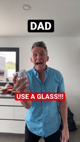 Adam B gets caught breaking family rules by drinking from the carton in viral short