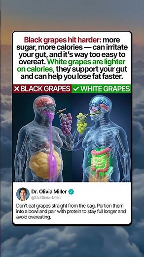 Black Grapes VS White Grapes | What happens inside your body #health #food #facts