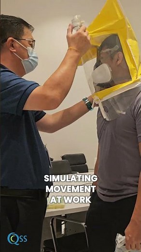 A quick look at our mask fit test session