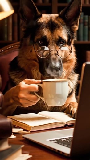 Dog using The Laptop |