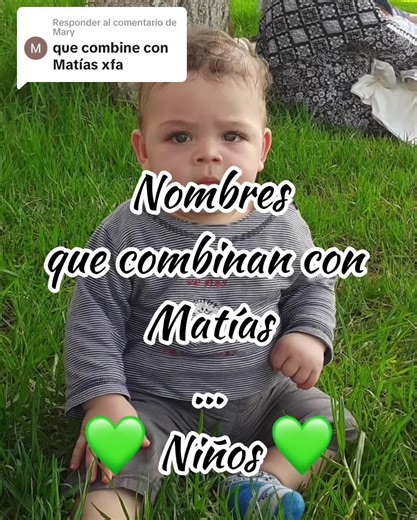 Respuesta a @Mary ❓🙋🏼‍♀️ Nombres que combinan con Matías #nombresparabebes #nombresbebé #nombresbebe #nombrescompuestos #nombresvaron #nombrescombinados #nombresniños #nombresniño