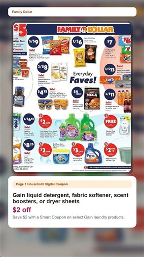 Family Dollar Weekly Ad (9/20/26 - 9/26/26) Top 5 Deals #shorts