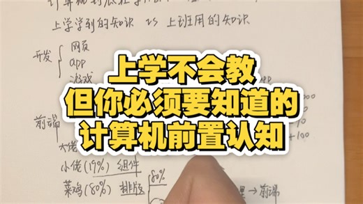 一个视频解决计算机入门的所有疑惑