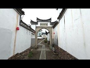 4K Walking in Jieshou Village 界首村宋代古驿道徒步Ancient Post Road | Rural China Ancient Village Walk