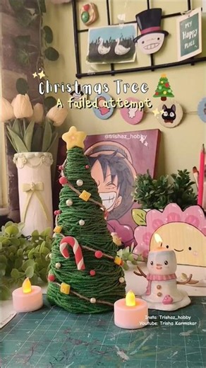 Diy Christmas tree 🎄 I failed 😔 #viralvideo #christmas #diy #diychristmastree