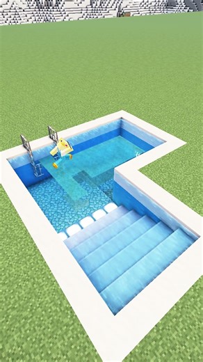 Minecraft Modern Pool #minecraft #minecraftbuilds #minecraftshorts #shorts #minecrafttutorial