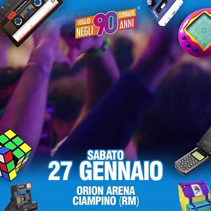 QUESTA SERA❗️ Voglio Tornare Negli Anni 90 arriva all'ORION (Roma)🔥 Manca sempre meno, questa sera per la primissima volta all'Orion del Live Show Anni '90 più grande d'Italia 🇮🇹 Info Utili👇🏻 - prevendite disponibili a questo link: https://dice.fm/event/lkl9w-voglio-tornare-negli-anni-90-27th-jan-orion-live-club-roma-tickets?lng=it - possibilità di acquistare il biglietto direttamente in cassa la sera stessa dell'evento al prezzo di 15€ Vi aspettiamo, non mancate ❤️ | Voglio Tornare Negli A