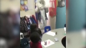 Toddler's horrified reaction to the Easter bunny goes viral