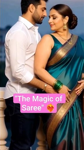 Saree +Smile =Pure Romance 💞🌹।#Shorts #Sarees #AiTrend #RomanticVibes #Sareetrend