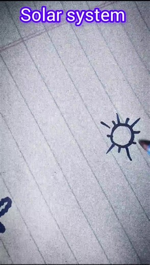 How to draw Solar system||solar system drawing#drawing #draw #foryou #design #fly #1million