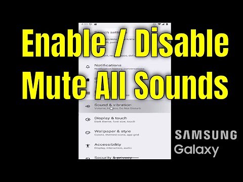 Samsung Galaxy - How to Enable / Disable Mute All Sounds [2026]
