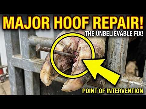 Complete Hoof Care Routine Cleaning, Treatment & Metal Removal Cows TV