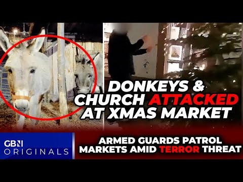 HORROR: Vandals ATTACK Church and Nativity donkeys at Christmas market prompting German MANHUNT