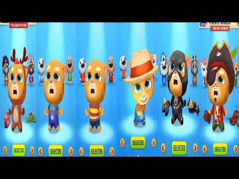 Talking Tom Gold Run Reindeer Ginger VS Talking GINGER VS FARMER GINGER PIRATE GINGER SUPER GINGER