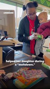 This mom shares the heartwarming moment a Dollar Tree manager helped her daughter during a meltdown. ❤️ bit.ly/42retdl | Good Morning America