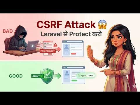 Class 14 | CSRF Attack से बचो — Laravel 13 का Secret Token System कैसे काम करता है 🔐