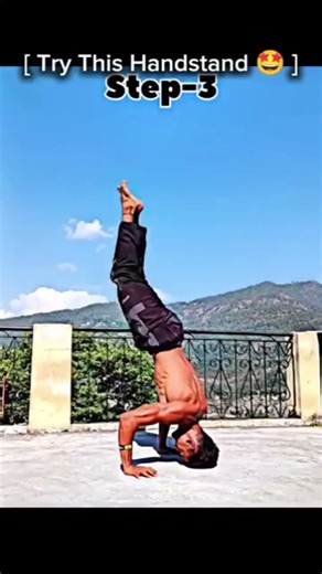 Try this Handstand 🤩✅ l Viral challenge#workout#handstand#workout#short#motivation