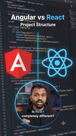 Angular vs React js #angular #reactjs #angularinterview #reactjsinterview #angular20 #react