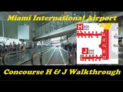 Miami Airport - Concourse H & J Walkthrough 2024