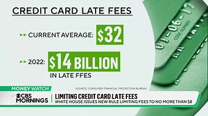 1.3K views · 25 reactions | A new rule limits most credit card late fees to no more than $8 a month, the Biden administration has announced. CBS News' Jill Schlesinger breaks down how much Americans can save under the new system. | CBS Mornings | Facebook