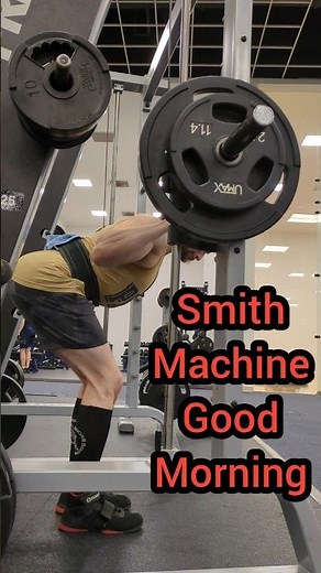 The Smith Machine is Useful! (Smith Machine Good Mornings)