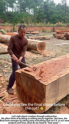 The Honed Swing: Shaping a Timber with a Broadaxe 🌲🪓