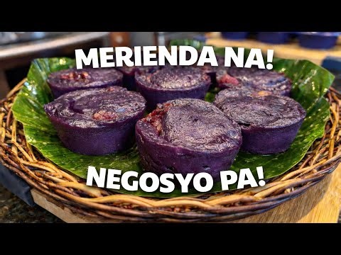 Merienda Na! Pang Negosyo Pa! Ube Munggo Kalamay Delight!