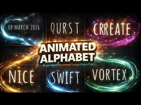Alphabet Word Animations | Green Screen Typography