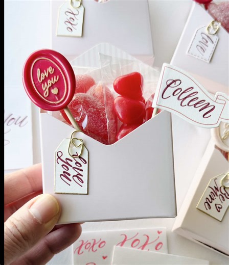 Adorable Valentine Envelope Treat Boxes Tutorial