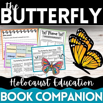 Holocaust Activity The Butterfly Book Companion Reading Lessons Patricia Polacco