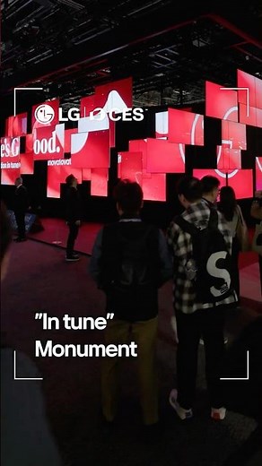 "In tune" Monument : LG at CES 2026 | LG