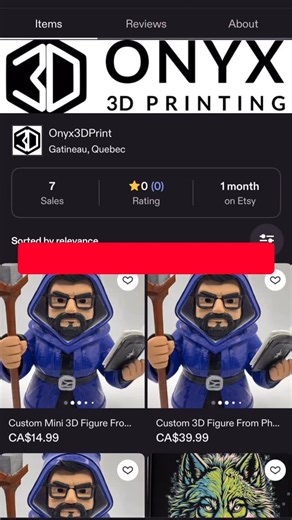 Onyx 3D Printing | Custom Prints on Instagram: "It’s live. The Etsy shop is officially open. Custom 3D-printed pieces — minis, tabletop gear, functional prints — designed, printed, and finished properly. Go check it out. Link in bio. Onyx 3D Printing is officially in business. #EtsyLaunch #3DPrinting #TabletopGaming #SmallBusiness #Onyx3DPrinting"