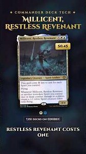 Millicent, Restless Revenant - Commander Deck Tech #mtg #shorts