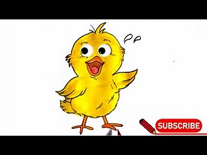 How To Draw A Baby Chick 🐤 Cute and Easy