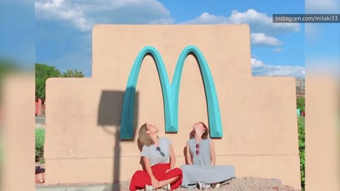 Only one McDonald's has this color sign