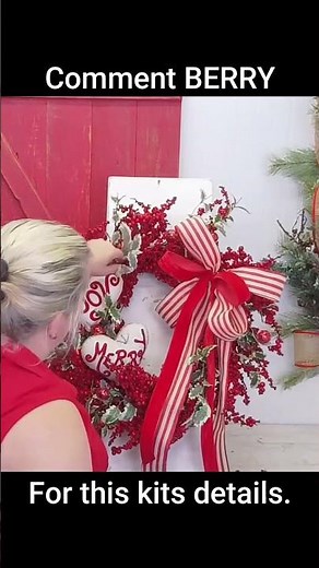 Merry Joy Wreath Kit 🎄 | Easy Christmas Wreath DIY for Front Door Decor