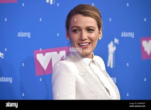 Blake Lively arrives at the MTV Video Music Awards at Radio City Music Hall on Monday, Aug. 20, 2018, in New York. (Photo by Evan Agostini/Invision/AP Stock Photo - Alamy