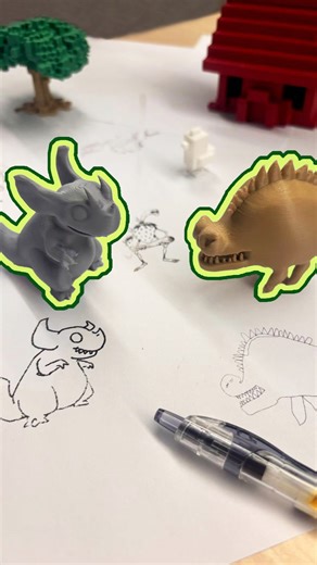 MeshyAI | ⚡️ Meshy Hack: Turn Your Kid's Drawings into 3D Prints! 1️⃣ Snap a pic and upload to Meshy 2️⃣ Hit Generate and watch it become 3D in... | Instagram