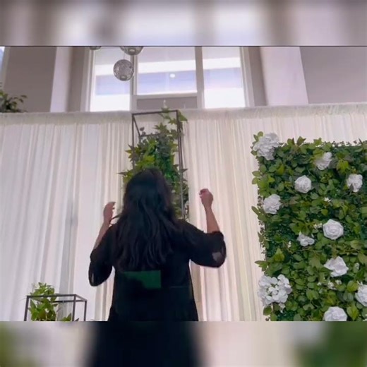 DIY Floral Backdrop: Easy Setup for Events & Stunning Decor! #shorts