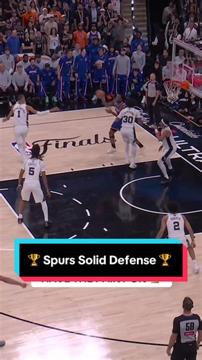 Spurs lockdown defense and shot clock control vs Knicks
