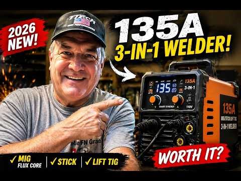 135A MIG Welder Review (2026) 🔥 3-in-1 Flux Core / Stick / TIG – Is It Worth It?