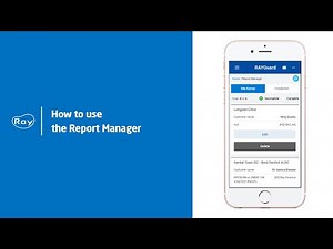 How to use the Report Manager
