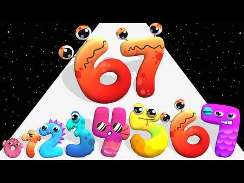 Number Evolution Run 3D - Level Up Number Max Level Gameplay (Number Run Merge 3D Maths)
