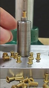 Testing process for customized DIN7340 metal brass flat head hollow tubular rivets