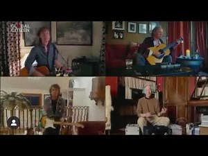 The Rolling Stones Global citizen concert! Charlie watts playing the air drums