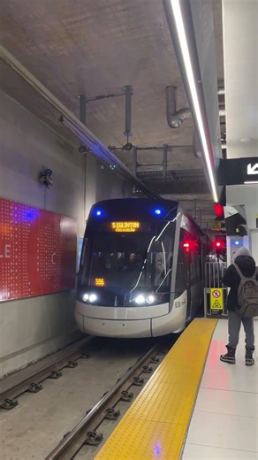 Toronto TTC LRV Arriving at Cedarvale Station 2/8/2026