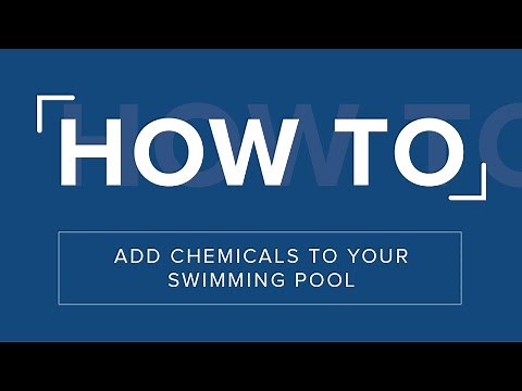 How to add chemicals to your swimming pool
