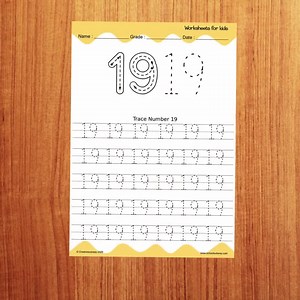 Number Tracing Worksheets 0-20: Preschool Handwriting Practice (PDF Download, 65 Pages A4 Size) - Etsy