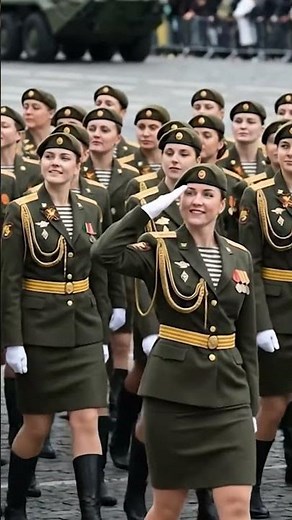 Russian Female Soldiers Parade Like This?! 🇷🇺🔥